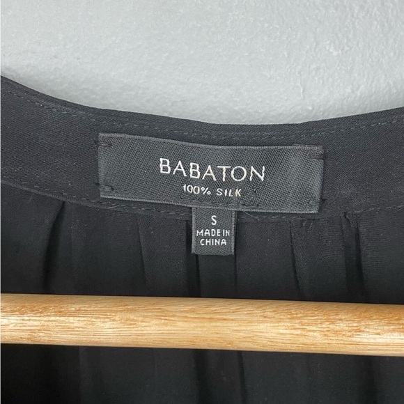 Aritzia Babaton Bennett 100% Silk Black Dress EUC - Picture 10 of 10